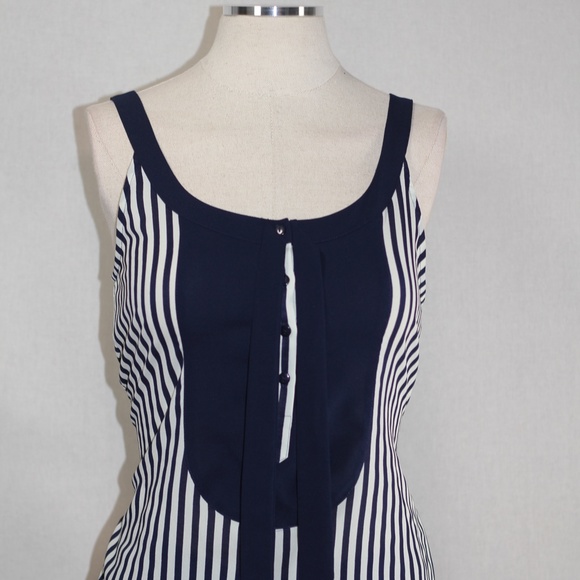 BB Dakota Blue & White Top - Picture 2 of 12